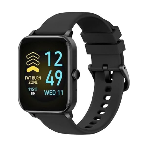 AcclaFit Montre Connectée pour Android iOS, 1.85" Full Touch Smart Watch avec Notifications, Répondre/Numéroter, Fréquence Cardiaque, Moniteur d'oxygène Sanguin, Compteur de Calories pour Homme Femme – Image 2