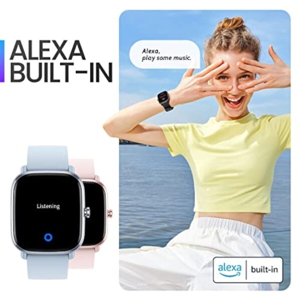 Amazfit GTS 2 Mini Montre Connectée Femmes Homme Alexa Intégré, Autonomie de 14 Jours, Tracker d'activité avec SpO2, 70+ Modes Sportifs, Montre Connectée Sport GPS – Image 7