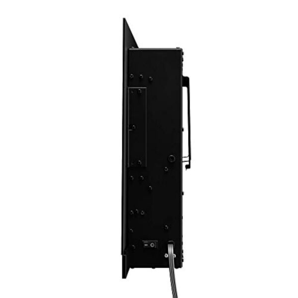 Amazon Basics Cheminée électrique murale chauffante à LED, courbe 3D, multicolore - 60" (152 cm) - avec télécommande, 1300 W, Noir – Image 4