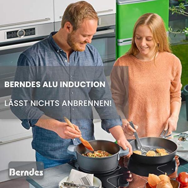 Berndes Alu Induction Wok avec couvercle 36 cm, 6,4 litres, aluminium forgé – Image 6