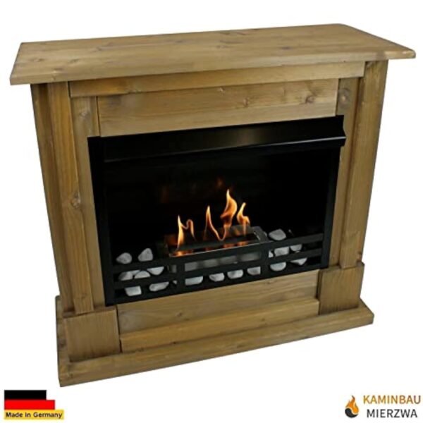 Bio Ethanol et Firegel Cheminee Modèle Rafael Deluxe - couleur au choix (Chêne) – Image 3