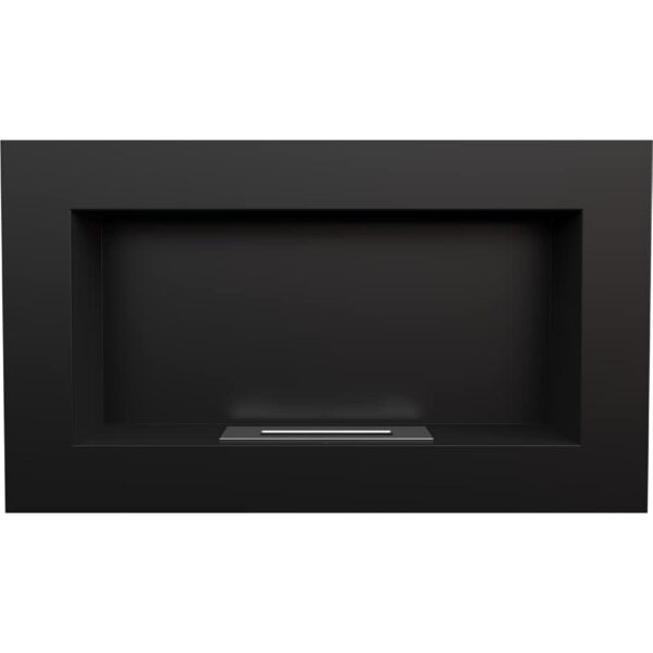 Cheminée Bio KRATKI cheminée Murale décorative Golf Noir 374mm x 648mm TÜV - Homologuée Rhénanie – Image 2