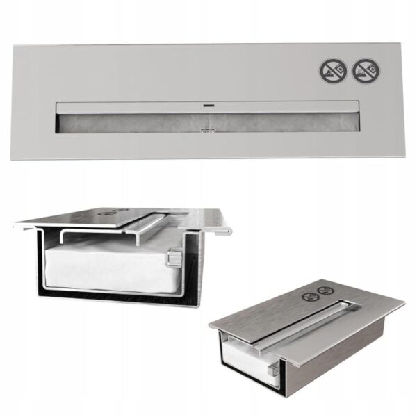 Cheminée Bio KRATKI Delta | 400x600mm | Conteneur de 0,2 L | Noir | sans vitrage | Cheminée Murale à l'éthanol | Idéal pour la Maison, Le Salon ou la Chambre | Testé par Le TÜV - Rhénanie – Image 4