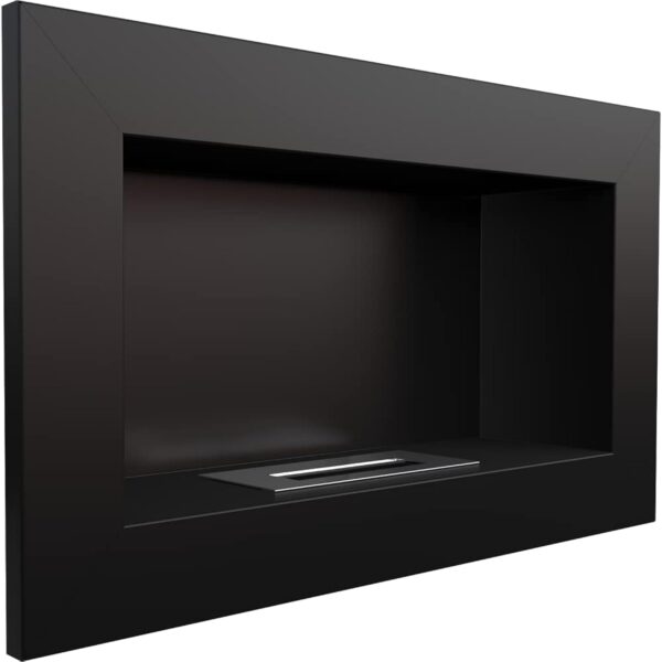 Cheminée Bio KRATKI cheminée Murale décorative Golf Noir 374mm x 648mm TÜV - Homologuée Rhénanie – Image 7