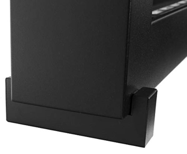 Cheminée au bioéthanol sur pied 90 x 40 cm avec panneau en verre Noir 900 x 400 mm – Image 5