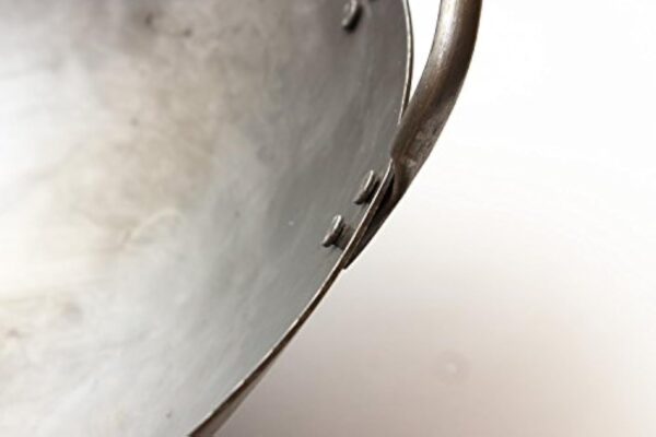 Craft Wok Grand wok lourd de 16 pouces de style canton en acier au carbone martelé à la main (diamètre 40cm, fond rond)/731W87 – Image 3