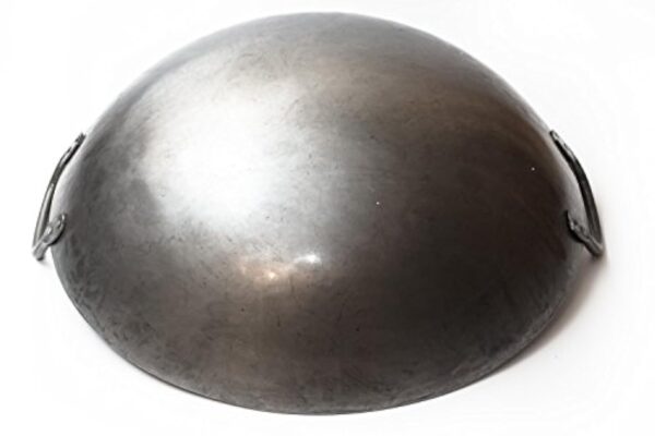 Craft Wok Grand wok lourd de 16 pouces de style canton en acier au carbone martelé à la main (diamètre 40cm, fond rond)/731W87 – Image 5