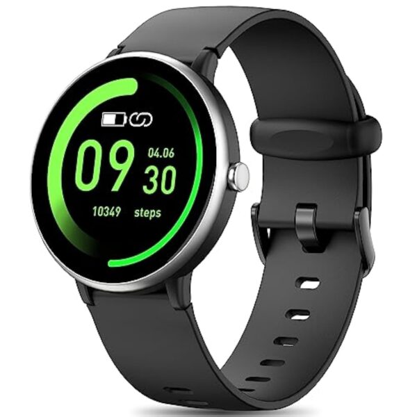 DIGEEHOT Montre Connectée Intelligente Enfant Fille Garçon, Smartwatch IP68 Etanche Trackers d'activité Modes Sportifs, Podomètre, Cardiofréquencemètre, Moniteur de Sommeil(Noir)