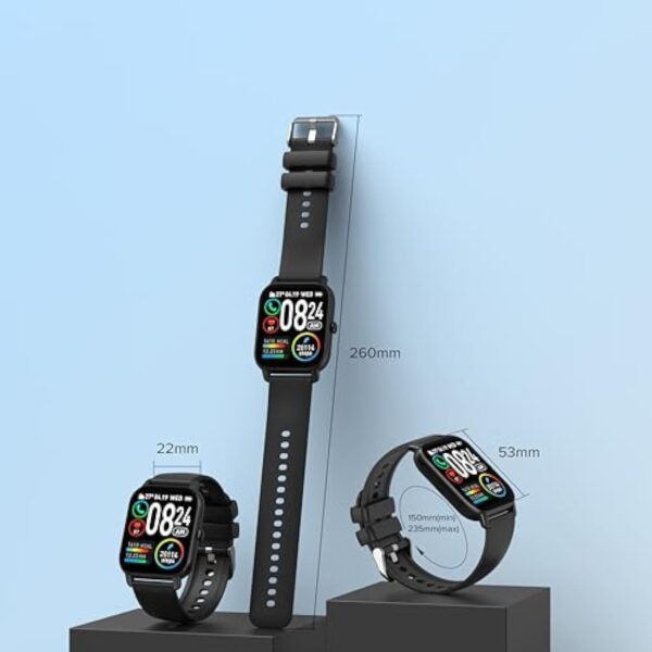 DUSONLAP Montre Connectée Femme Homme avec Appel Bluetooth, 1.85" Smartwatch avec 112 Modes Sportifs Podometre/Sommeil/Cardiofrequencemetre, Montre Sport Etanche IP68, Smart Watch pour Android iOS – Image 8