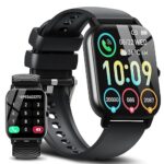 Ddidbi Montre Connectée Femme Homme avec Appel Bluetooth, 1.85" HD Smartwatch, Podometre/Cardiofrequencemetre/Sommeil, 112 Modes Sportifs, Etanche IP68 Smart Watch pour Android iOS(Noir)