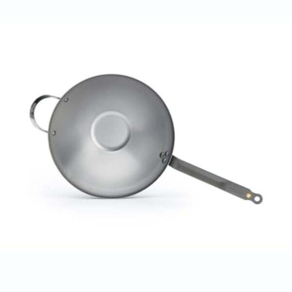 De Buyer - Wok à queue MINERAL B en acier, anse face à queue - Diamètre 32 cm, base 8 cm - 5618.32 – Image 5