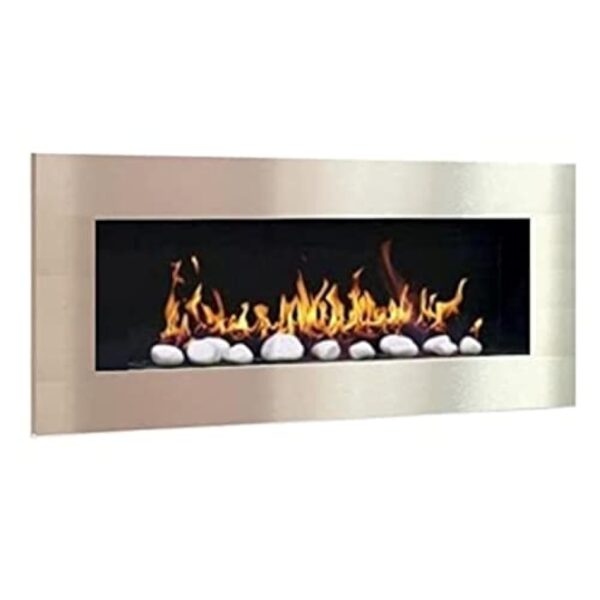 Don Fuego XXL Cheminée à l’éthanol, cheminée au gel, cheminée murale, avec 24 pierres décoratives – Image 2
