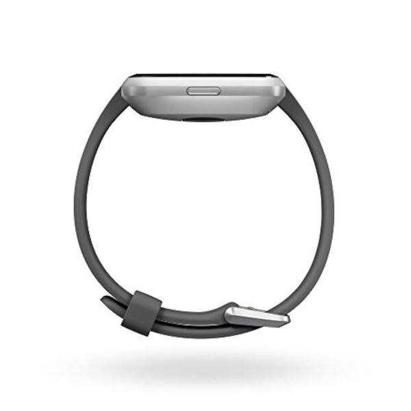 Fitbit Versa Lite - Montres Connectées Forme, Sport et Bien-être : Plus de 4 Jours d’autonomie, Étanche, Suivi Fréquence Cardiaque, Charcoal/Silver Aluminum – Image 4