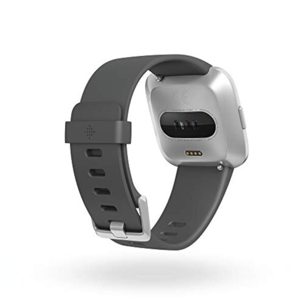 Fitbit Versa Lite - Montres Connectées Forme, Sport et Bien-être : Plus de 4 Jours d’autonomie, Étanche, Suivi Fréquence Cardiaque, Charcoal/Silver Aluminum – Image 5