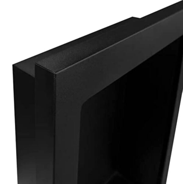 Globmetal Bio cheminée Nice-House VERTICAL 39x61 cm (390 x 610 mm). au bioéthanol noir mat verticale à suspendre directement mur ou encastrer dans une ouverture murale. Biocheminée sans verre. – Image 3