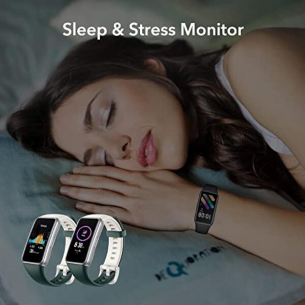 HONOR Band 7 Smartwatch Grand écran AMOLED de 1,47 Pouces, 14 Jours de Surveillance de la fréquence Cardiaque SpO2, du Sommeil et du Stress, 96 Modes d'entraînement, 5ATM Tracker d'activité, Vert – Image 6