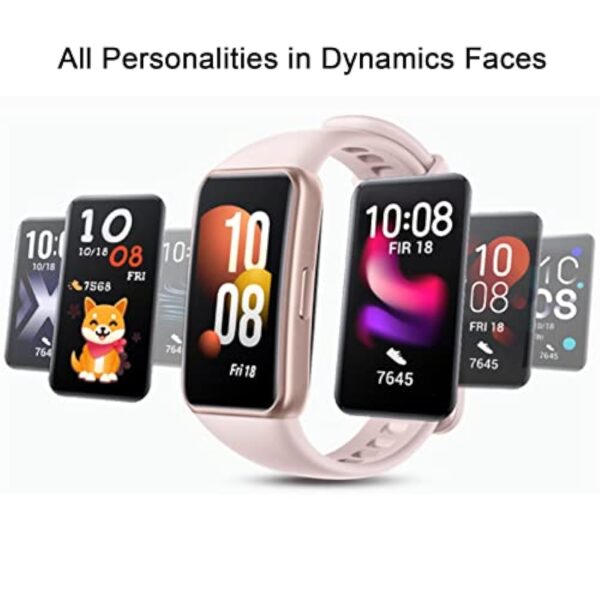 HONOR Band 7 Smartwatch Grand écran AMOLED de 1,47 Pouces, 14 Jours de Surveillance de la fréquence Cardiaque SpO2, du Sommeil et du Stress, 96 Modes d'entraînement, 5ATM Tracker d'activité, Vert – Image 7
