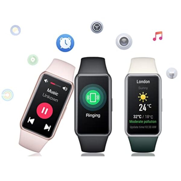 HONOR Band 7 Smartwatch Grand écran AMOLED de 1,47 Pouces, 14 Jours de Surveillance de la fréquence Cardiaque SpO2, du Sommeil et du Stress, 96 Modes d'entraînement, 5ATM Tracker d'activité, Vert – Image 8