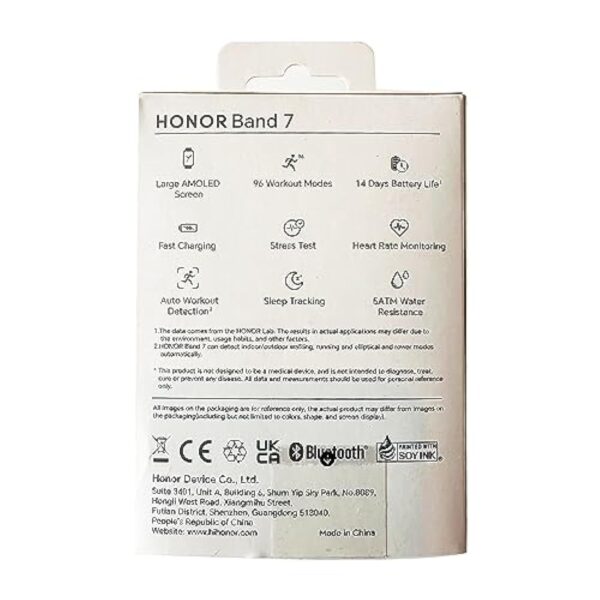 HONOR Band 7 Smartwatch Grand écran AMOLED de 1,47 Pouces, 14 Jours de Surveillance de la fréquence Cardiaque SpO2, du Sommeil et du Stress, 96 Modes d'entraînement, 5ATM Tracker d'activité, Vert – Image 11