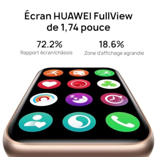HUAWEI Watch FIT 2 SmartWATCH, écran 1,74' FullView, appels Bluetooth, Gestion de la santé, Longue durée de Vie de la Batterie, entraînement Rapide animé, Capture SpO2, Garantie 38 Mois, Noir – Image 4