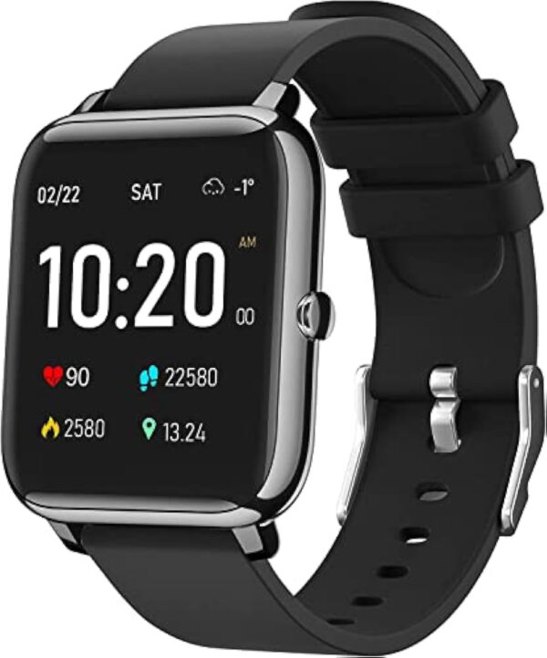 IDEALROYAL Montre Connectée Homme Femmes, Smartwatch Intelligente Montre Sport Podomètre Moniteur de Sommeil Cardiofréquencemètre Montre Étanche pour iOS Android 1,4 Pouces Bracelet Connecté