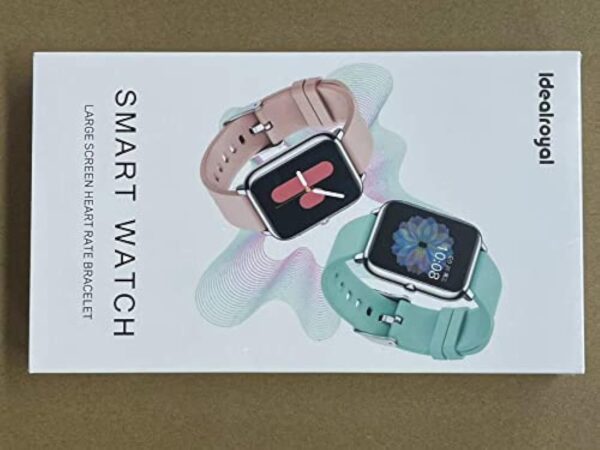 IDEALROYAL Montre Connectée Homme Femmes, Smartwatch Intelligente Montre Sport Podomètre Moniteur de Sommeil Cardiofréquencemètre Montre Étanche pour iOS Android 1,4 Pouces Bracelet Connecté – Image 8