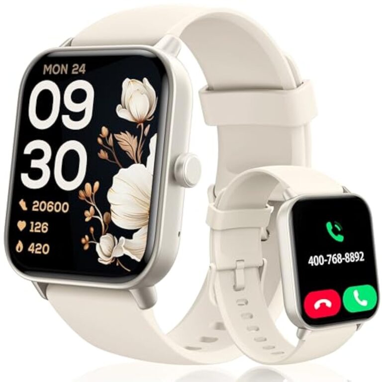 KALINCO Montre Connectée Femme Homme avec Alexa Intégré, 1,8" Smartwatch avec Appel Bluetooth, Podometre/Fréquence Cardiaque/Sommeil/SpO2, 100+ Modes Sportifs, Montre Intelligente pour Android iOS – Image 2