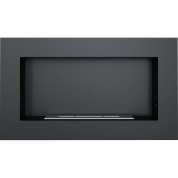 KRATKI Golf Flat Cheminée au bioéthanol d'intérieur + Galets + Entonnoir + Set d'aromathérapie Bioconteneur Mural 0,4 l Acier Enduit de Poudre certifié TÜV 37 x 64 cm – Image 4