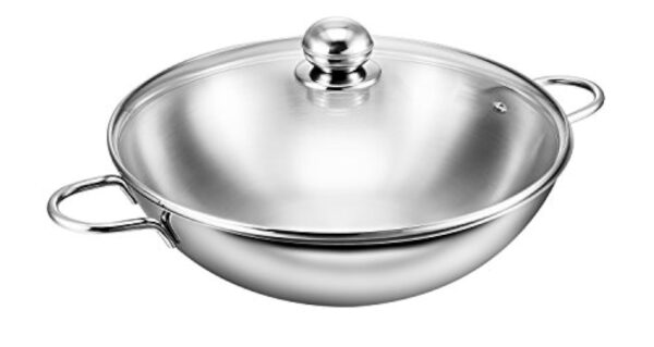 Kopf 125419 Wok Josie, Ø 32 cm, inox, avec couvercle en verre – Image 2