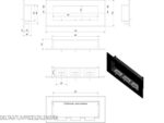 Kratki cheminée Bio cheminée Murale Delta 3 + Verre | DELTA3 / TUV/PRZESZKLENIE/EX