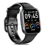 Montre Connectée Homme, 1.69" Montre Femme Smart, 25 Modes Sportifs Smartwatch Sport avec De Fréquence Cardiaque Sommeil Moniteur, Réveil, Notifications, Etanche IP68 Montre Intéligente pour Android
