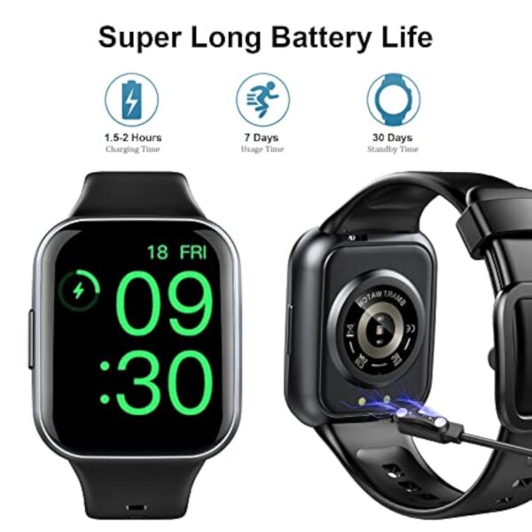 Montre Connectée Homme, 1.69" Montre Femme Smart, 25 Modes Sportifs Smartwatch Sport avec De Fréquence Cardiaque Sommeil Moniteur, Réveil, Notifications, Etanche IP68 Montre Intéligente pour Android – Image 5