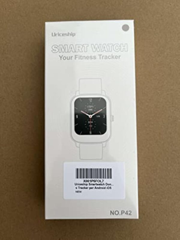 Montre Connectée Repondre Appel et SMS, 1.7" Smartwatch Sport Tactile Homme Femme Adulte Android iOS, Tracker d'activité/Podometre/Moniteur de Fréquence Cardiaque et Sommeil/ Etanche, Watch Noir – Image 10