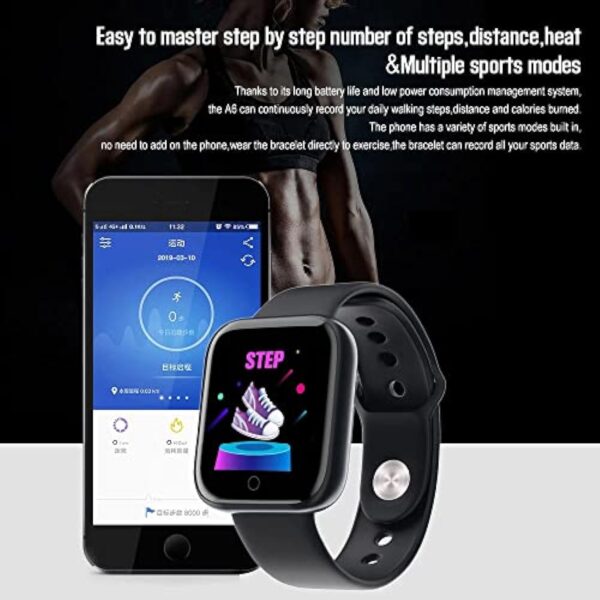 Over The Clound Montre Connectée Femme Homme, Appels Bluetooth Assistant Vocal Message - Étanche Écran Tactile Moniteur de Sommeil Fréquence Cardiaque Podomètre Fitness Tracker pour Android iOS – Image 6