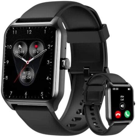 Tensky Montre Connectée Homme Femme avec Appel Bluetooth,1.83" HD Fitness Smartwatch Moniteur de SpO2/Fréquence Cardiaque/Sommeil, 100 Sports, Etanche IP68 Podometre Montre Connectee pour Android iOS