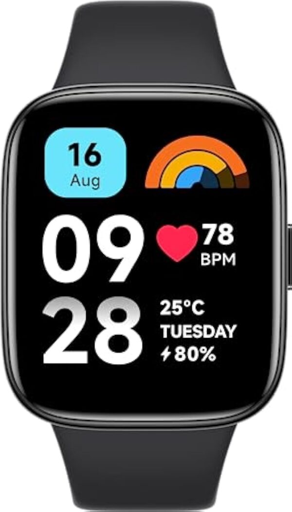 Xiaomi Montre connectée Redmi Watch 3 Active avec du Bracelet Noir – Image 2