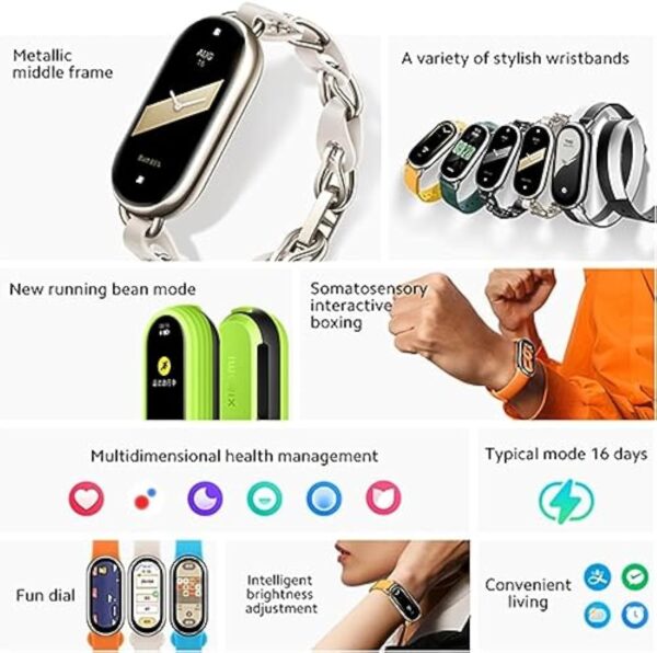 Xiaomi Montre connectée Smart Band 8 Noir – Image 3