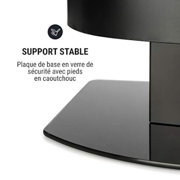 oneConcept Phantasma Tower - Chemine à l'éthanol, Murale ou sur Pied, Solide Platine de Sol, Longue durée de Combustion, Jusqu'à 4 Heures de feu, INOX, sans suie ni fumée, Noir – Image 8