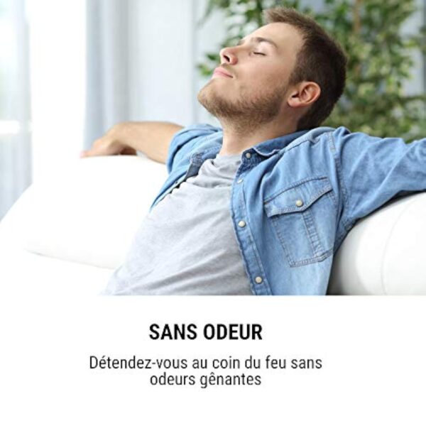 oneConcept Phantasma Tower - Chemine à l'éthanol, Murale ou sur Pied, Solide Platine de Sol, Longue durée de Combustion, Jusqu'à 4 Heures de feu, INOX, sans suie ni fumée, Noir – Image 9