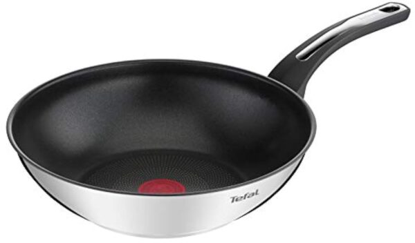 Tefal Emotion Poêle wok 28 cm, Revêtement antiadhésif, Garantie 10 ans, Base épaisse pour une diffusion de chaleur homogène, Design élégant, Poignée robuste, Induction, Indicateur de cuisson E3001904 – Image 2