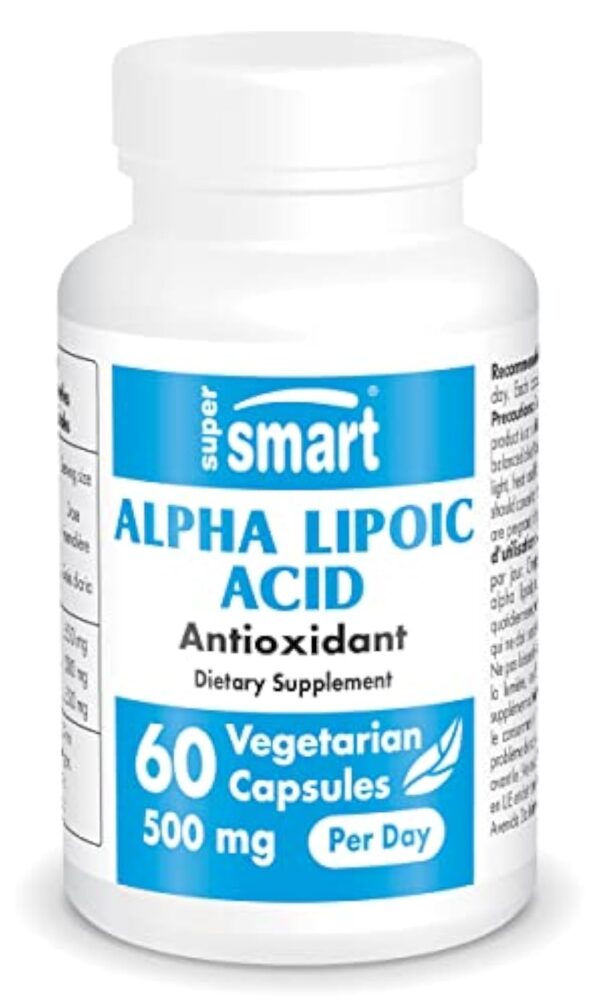 Alpha Lipoic Acid 250 mg - Antioxydant - Anti-Inflammatoire - Anti-âge - Formes R et S en Quantités Egales - Potentialise les Vitamines C et E - Vegan - Supersmart – Image 2