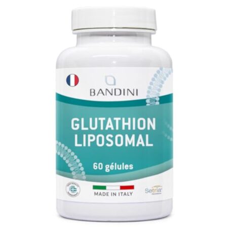 Bandini® Glutathion Liposomal Réduit 60 Gélules, Forme Active L-Glutathion (Setria) Réductase Bioactif, Haut Dosage, Absorption & Biodisponibilité, L Glutathione Puissant Antioxydant Naturel Anti-âge