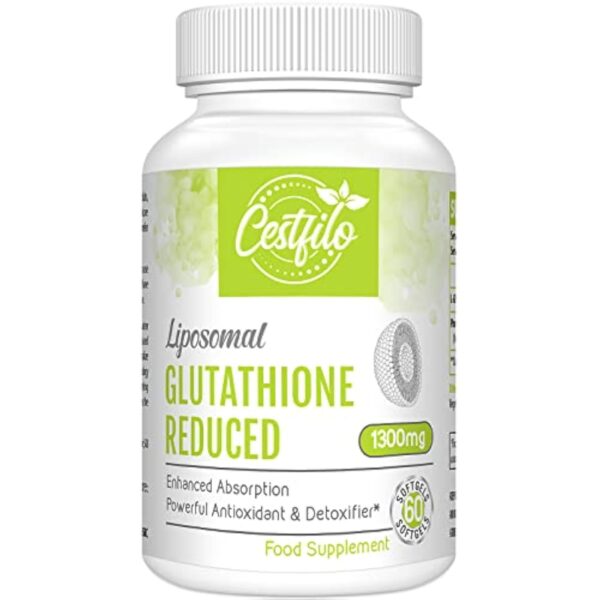 Cestfilo Liposomal Glutathion Réduit 1300 mg, Forme Active L Glutathion Réductase (GSH), Puissant Antioxydant pour une Protection Cellulaire Optimale (60 unité (Lot de 1)) – Image 2