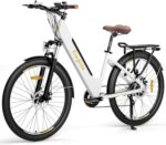 Eleglide Vélos électriques T1 Step-Thru, Vélo électrique de 27,5 Pouces,Batterie 36V 12,5Ah, écran LCD,Shimano 7 Vitesses, E-Bike Urbain pour Adulte Homme Femme, VTC