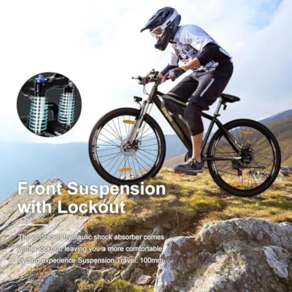 Eleglide Vélos Électrique, M1 Plus Vélo de Montagne électrique 27,5"/29" VTT Électrique Batterie 12,5 Ah, écran LCD, 21 Vitesses, E-Bike Urbain pour Adulte, APP – Image 3