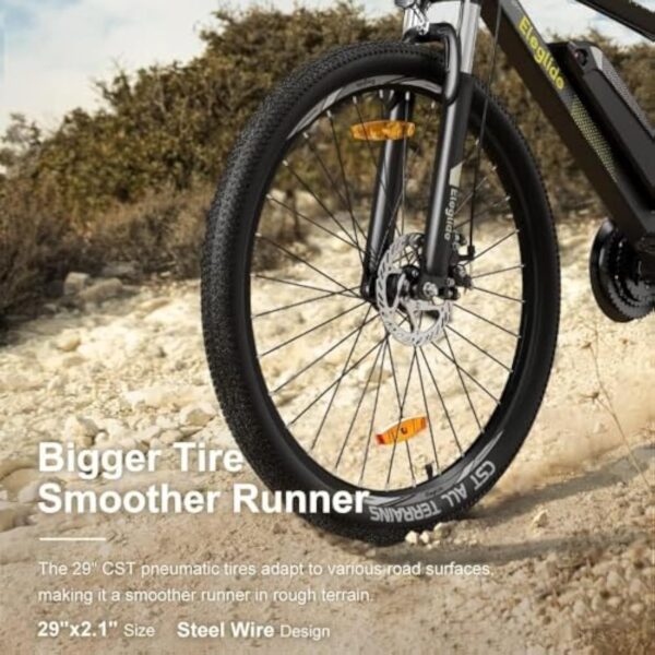 Eleglide Vélos Électrique, M1 Plus Vélo de Montagne électrique 27,5"/29" VTT Électrique Batterie 12,5 Ah, écran LCD, 21 Vitesses, E-Bike Urbain pour Adulte, APP – Image 4