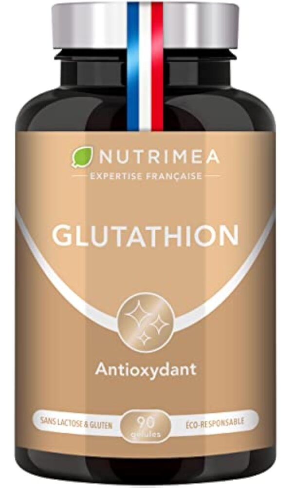 GLUTATHION - Réduit à 98% - Formule avec Précurseurs dont NAC + Vitamine C - Renforce l'Immunité, Antioxydant - Anti-âge, Peau Illuminée - 90 Gélules Vegan - Nutrimea - Fabriqué en France – Image 2