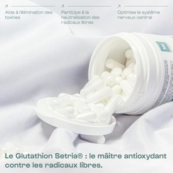 Glutathion Setria® - 30 gélules - Antioxydant - Kyowa Quality® - Forme Brevetée - Vegan | Nutrielement By Nutrimuscle – Image 5
