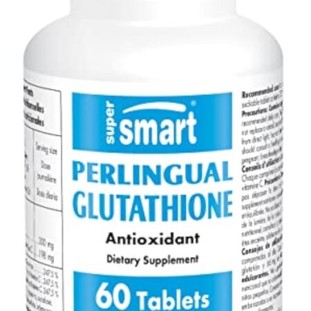 Glutathion à Sucer - Booster de Glutathion - Lutte Contre le Stress Oxydatif - Soutient le Système Immunitaire - Protège et Détoxifie le Foie - Anti-Âge - Vitamine C - Perlinguale - Vegan