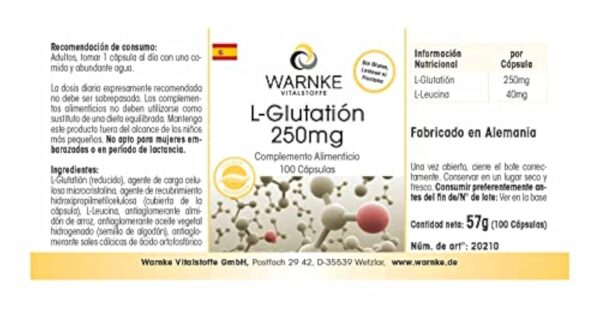 L-Glutathion 250mg - 100 gélules | Herba Direkt - Qualité des pharmacies allemandes – Image 6